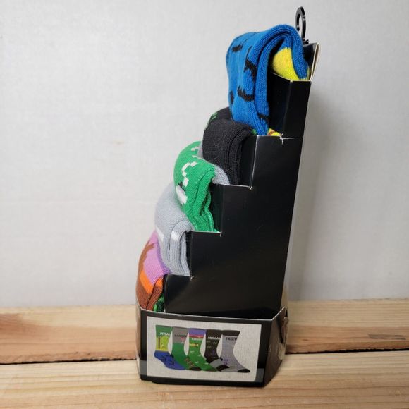 5 Pair Classic Activision Games Casual Crew Socks - Sock Size 10-13 NWT - Picture 3 of 7